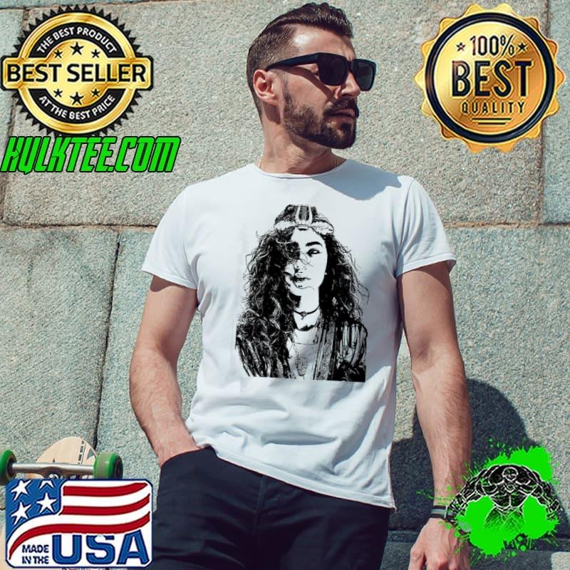 Line draw celebs zendaya shirt