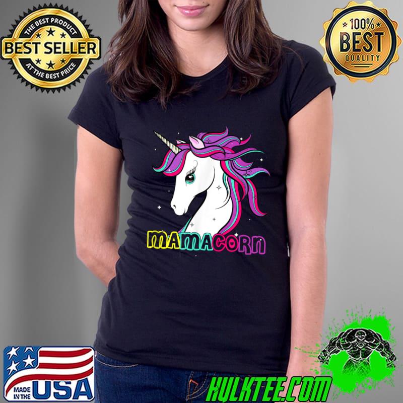 Mamacorn Cute Unicorn Mom Costume Mom Mother's Day T-Shirt Ladies Tee Mamacorn Cute Unicorn Mom Costume Mom Mother's Day T-Shirt Ladies Tee