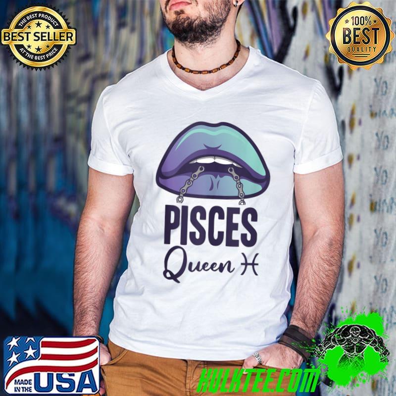 March Birthday Queens Women Aries Pisces Funny Girly Girls T-shirt
