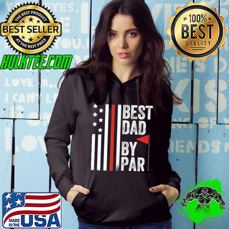 Mens Best Dad By Par Funny Fathers Day Golf Golfing American Flag Premium T-Shirt Mens Best Dad By Par Funny Fathers Day Golf Golfing American Flag Premium T-Shirt