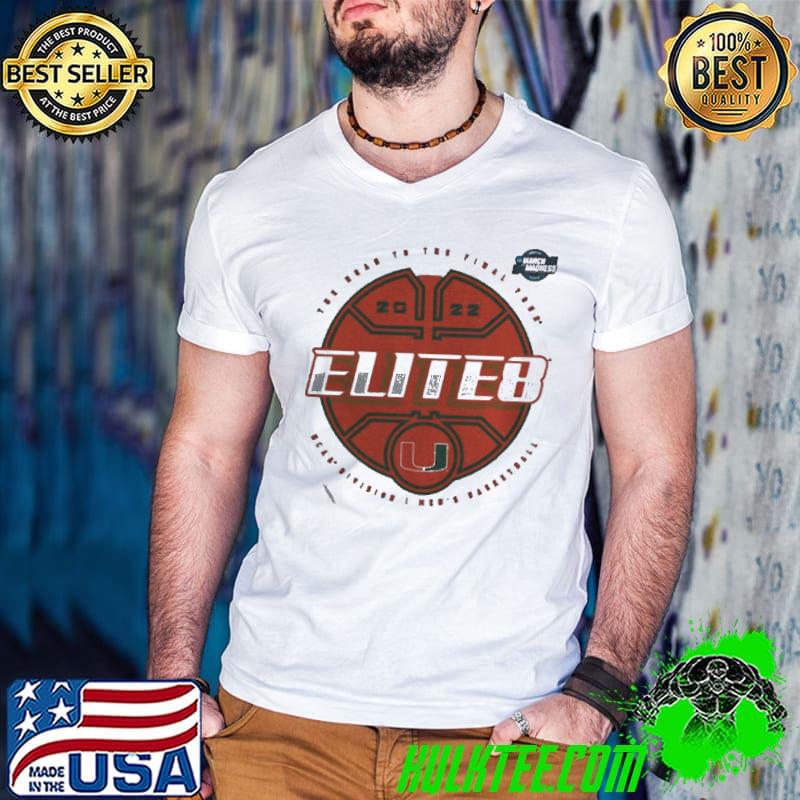 MiamI hurricanes 2022 ncaa tournament march madness elite eight elite Guys V Neck MiamI hurricanes 2022 ncaa tournament march madness elite eight elite Guys V Neck