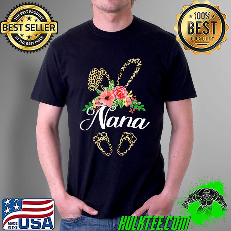Mother's Day Easter Shirt Flower Nana Leopard Bunny T-Shirt Unisex Mother's Day Easter Shirt Flower Nana Leopard Bunny T-Shirt Unisex