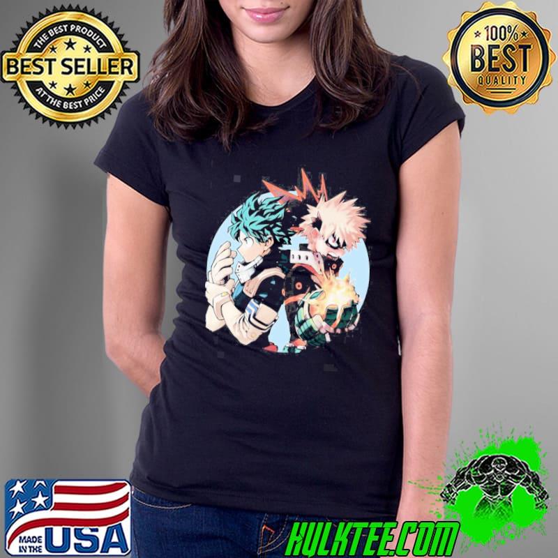 My hero academia midoriya izuku and bakugo katsukI Ladies Tee My hero academia midoriya izuku and bakugo katsukI Ladies Tee