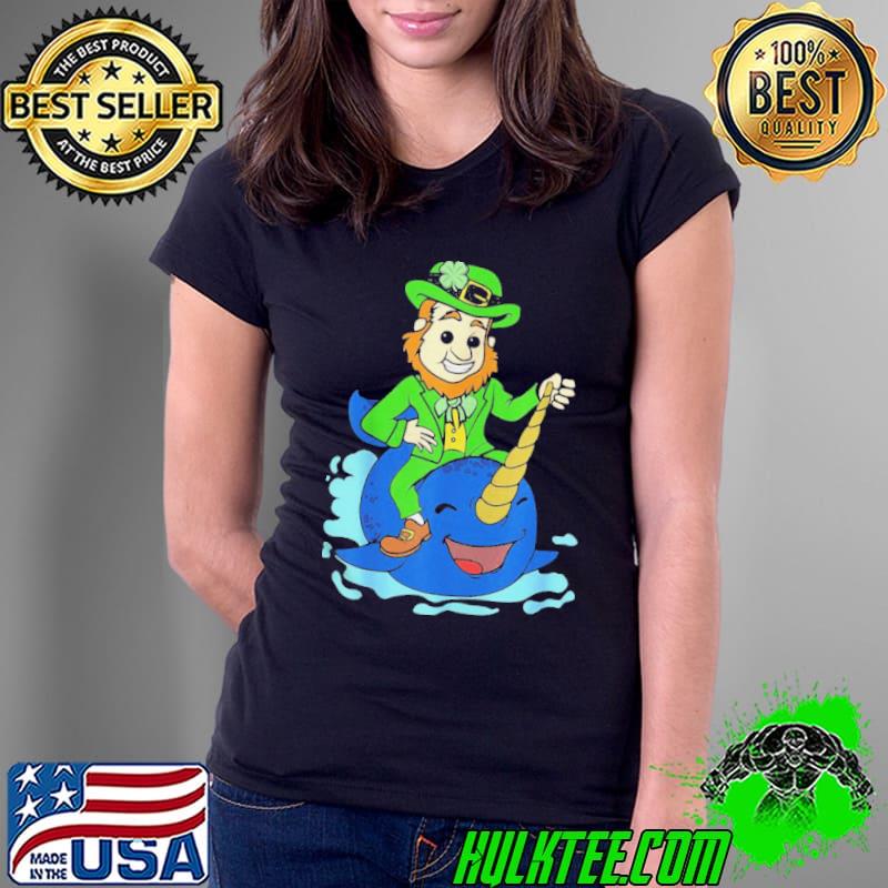 Narwhal st patricks day irish leprechaun boys Ladies Tee Narwhal st patricks day irish leprechaun boys Ladies Tee