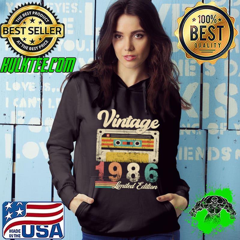 Nice Best Of 1986 36 Years Old Cassette Vintage 36th Birthday T-shirt