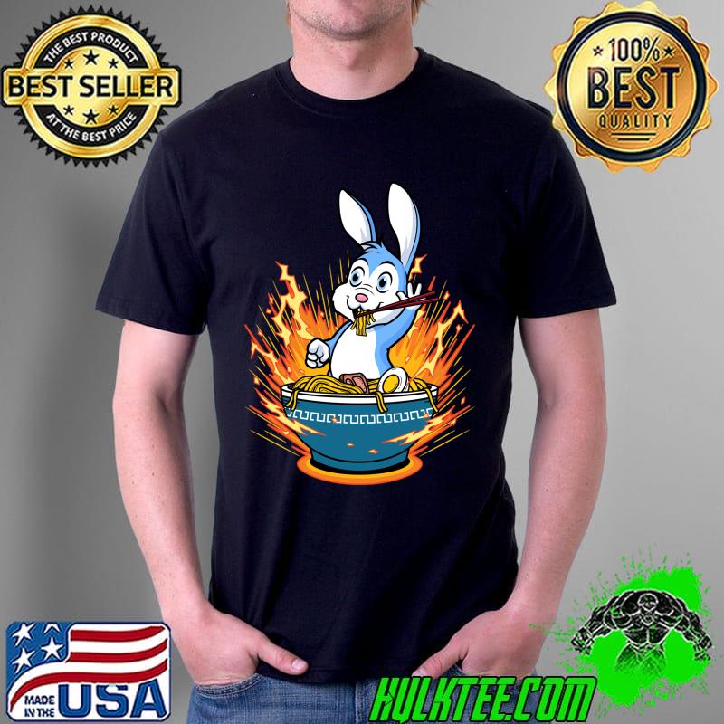 Nice Rabbit Eating Ramen Easter Day Cute Bunny Boys Girls Kids T-shirt Nice Rabbit Eating Ramen Easter Day Cute Bunny Boys Girls Kids T-shirt