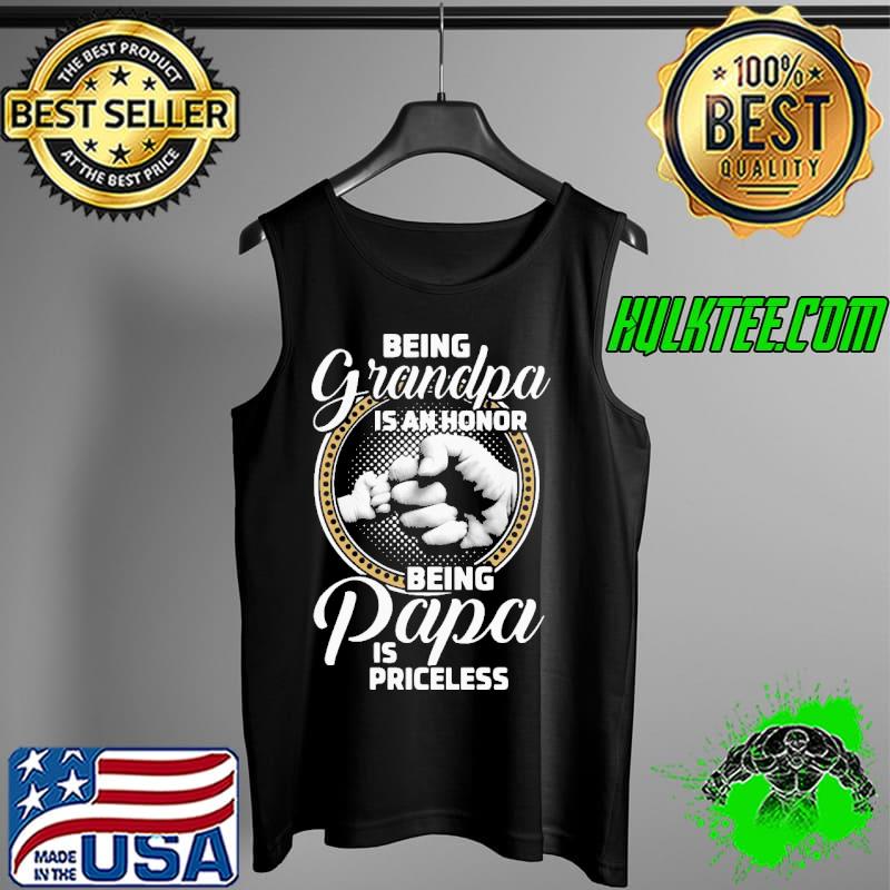 Nice st patricks day being grandpa is an honor being papa is priceless Tank Top Nice st patricks day being grandpa is an honor being papa is priceless Tank Top