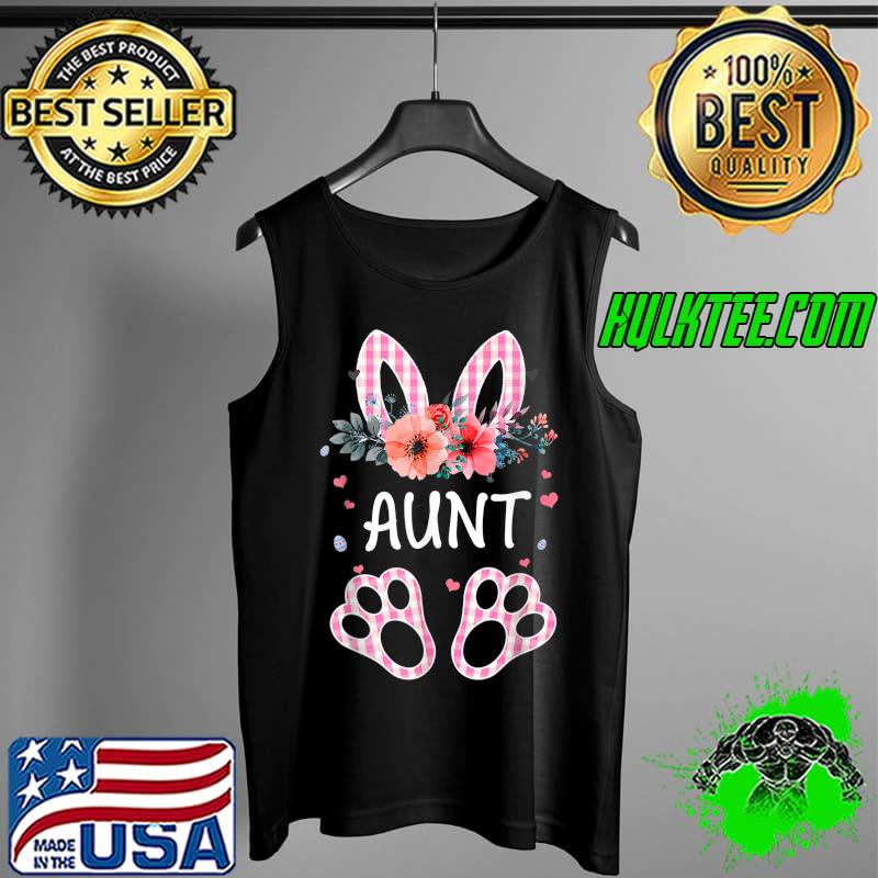 Official Floral Aunt Bunny Cute Happy Easter Mother's Day T-Shirt Tank Top Official Floral Aunt Bunny Cute Happy Easter Mother's Day T-Shirt Tank Top