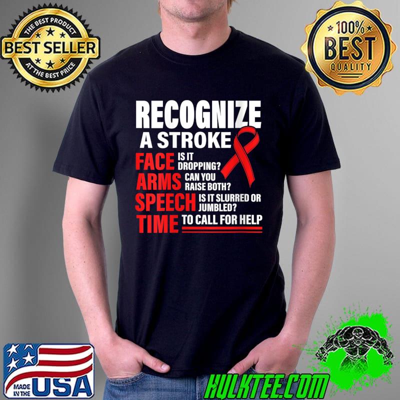 Official Recognize A Stroke Survivor Stroke Awareness Warrior T-shirt