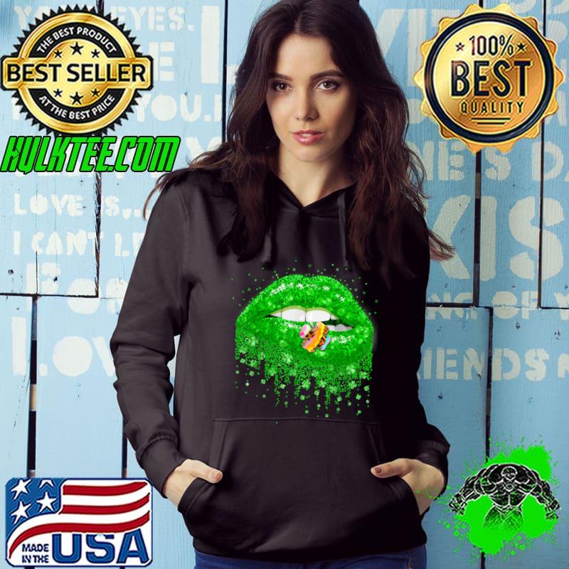 Original Leopard Tie-Dye Shamrock St Patrick's Day Lips Sexy Irish T-Shirt Original Leopard Tie-Dye Shamrock St Patrick's Day Lips Sexy Irish T-Shirt