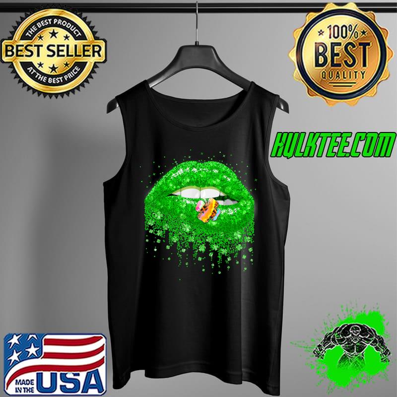 Original Leopard Tie-Dye Shamrock St Patrick's Day Lips Sexy Irish T-Shirt Tank Top Original Leopard Tie-Dye Shamrock St Patrick's Day Lips Sexy Irish T-Shirt Tank Top