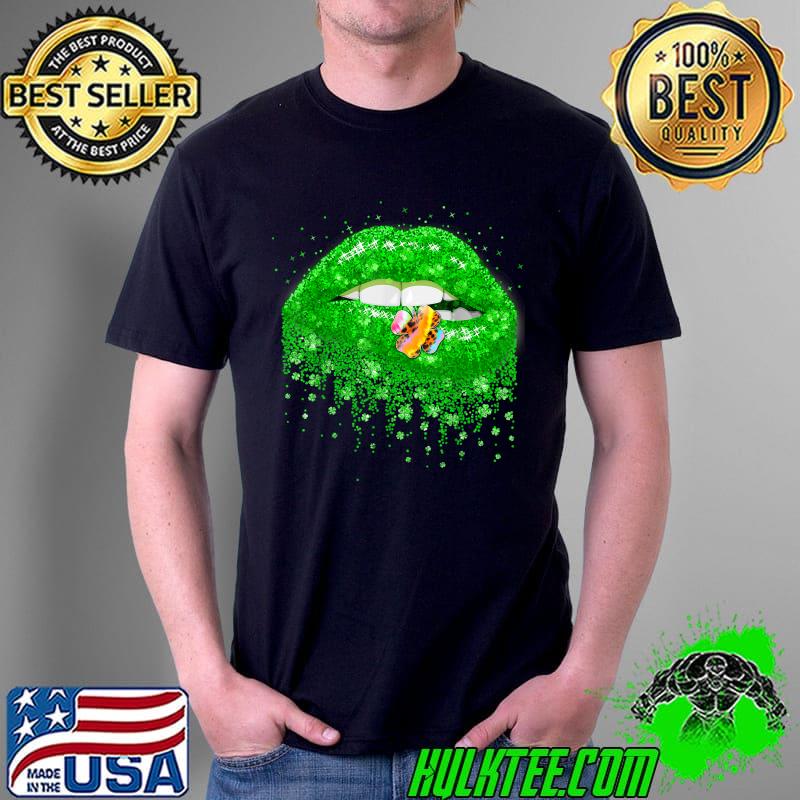 Original Leopard Tie-Dye Shamrock St Patrick's Day Lips Sexy Irish T-Shirt Unisex Original Leopard Tie-Dye Shamrock St Patrick's Day Lips Sexy Irish T-Shirt Unisex