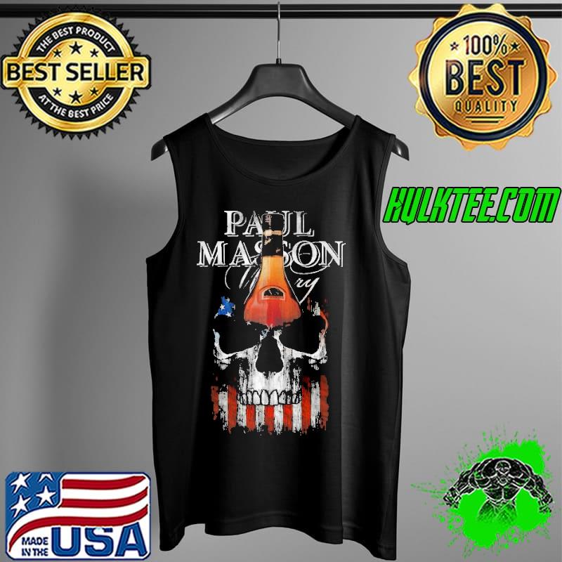 Paul Masson Skull American Flag Shirt Tank Top Paul Masson Skull American Flag Shirt Tank Top