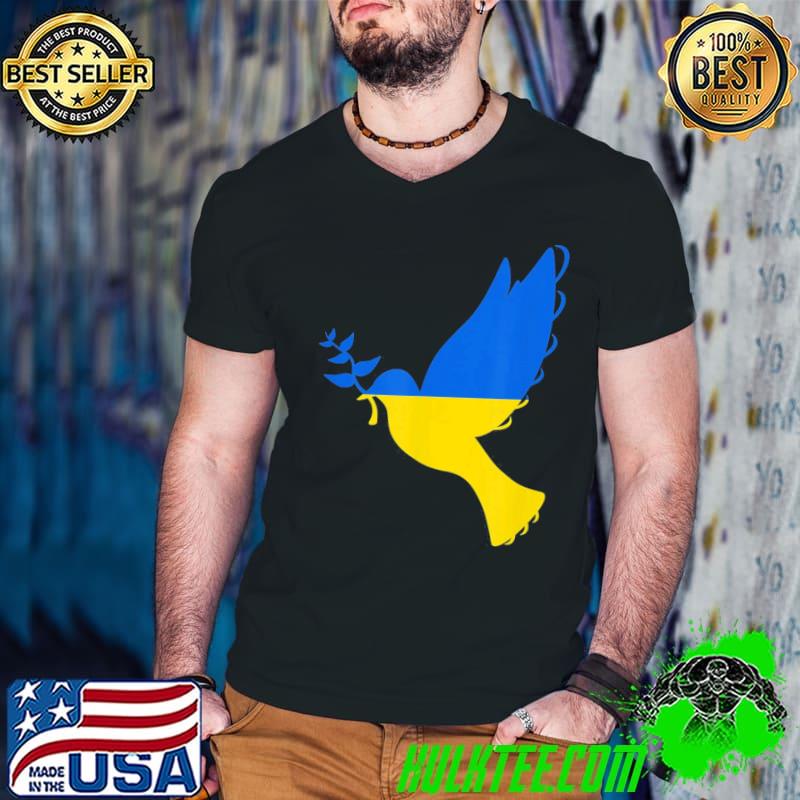 Peace in Ukraine dove stand with Ukraine support Ukraine shirt