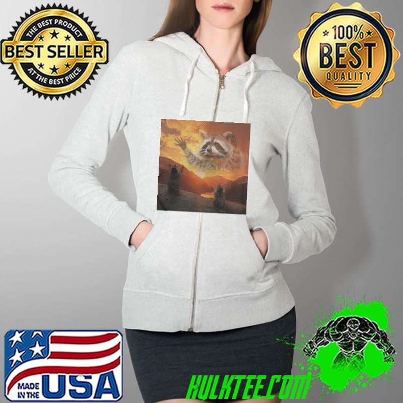 Praise the lord raccoon meme Full Zip Hooded Praise the lord raccoon meme Full Zip Hooded