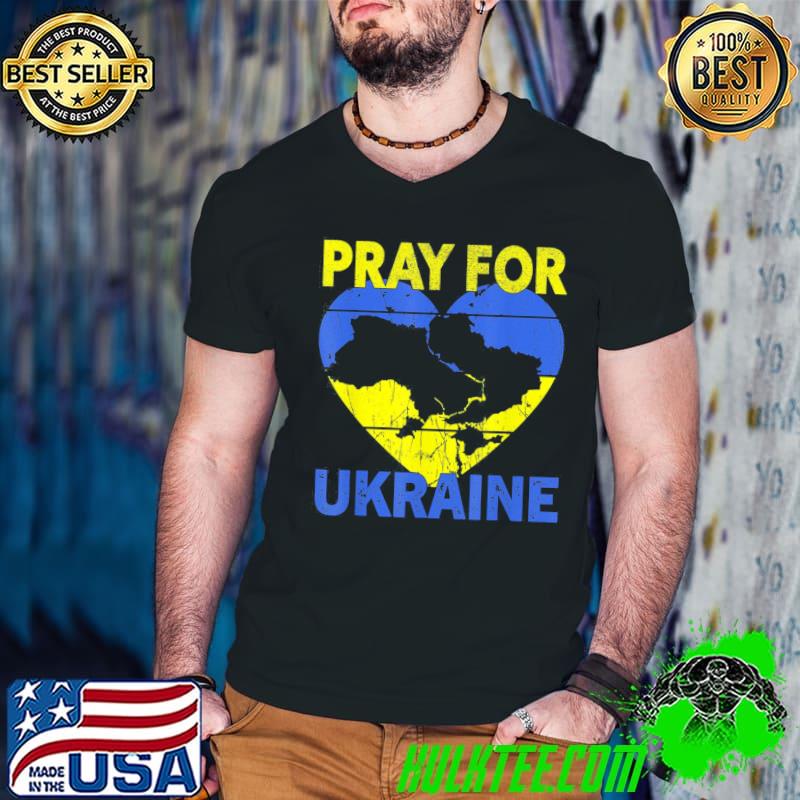 Pray for Ukraine flag free Ukraine I stand with Ukraine shirt