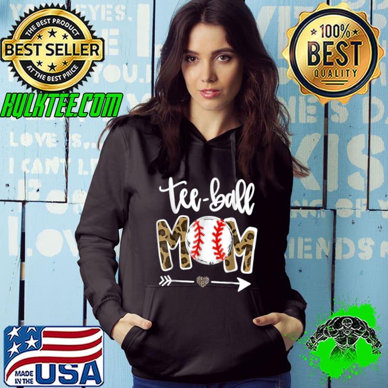 Premium Ball Mom Mother's Day Gift Teeball Mom Leopard Funny T-Shirt Hoodie Premium Ball Mom Mother's Day Gift Teeball Mom Leopard Funny T-Shirt Hoodie