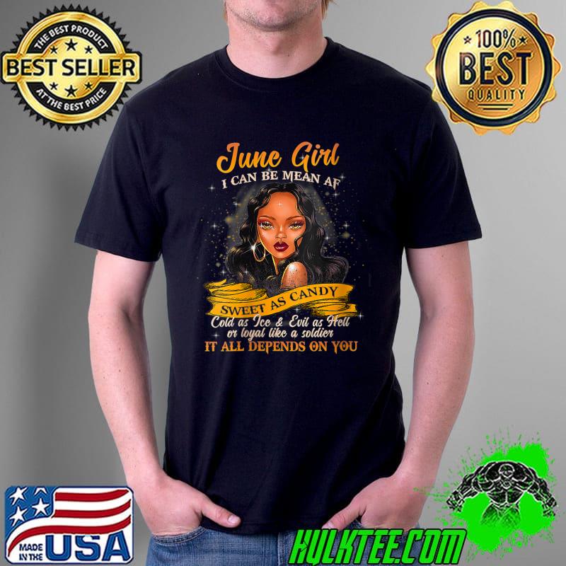 Queens Are Born In June Birthday Gifts Girl Black Women T-Shirt Unisex Queens Are Born In June Birthday Gifts Girl Black Women T-Shirt Unisex