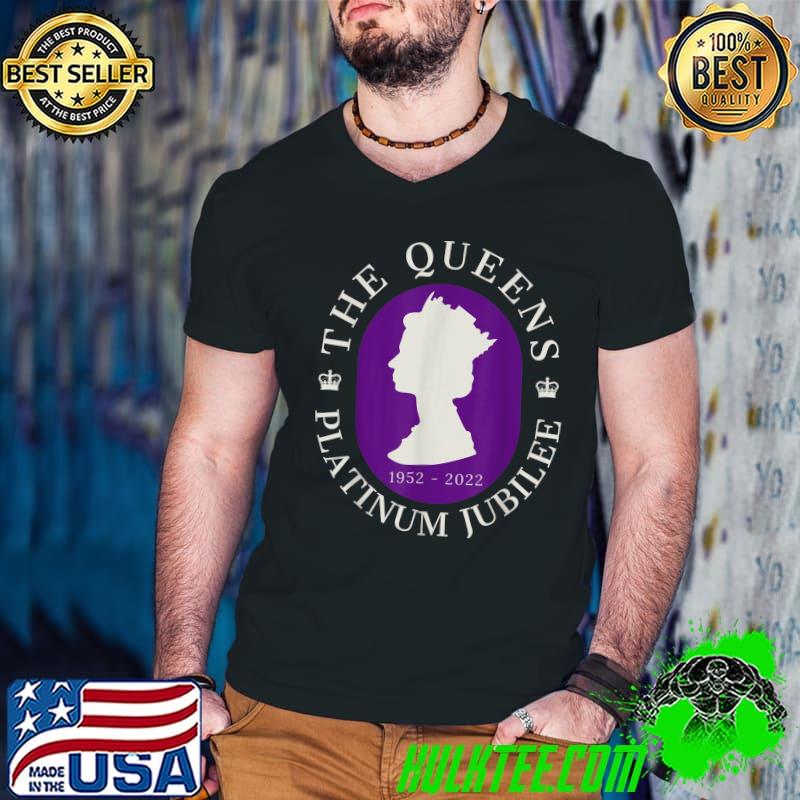 Queens Platinum Jubilee 70 Years Celebrations Elizabeth II T-Shirt Guys V Neck Queens Platinum Jubilee 70 Years Celebrations Elizabeth II T-Shirt Guys V Neck
