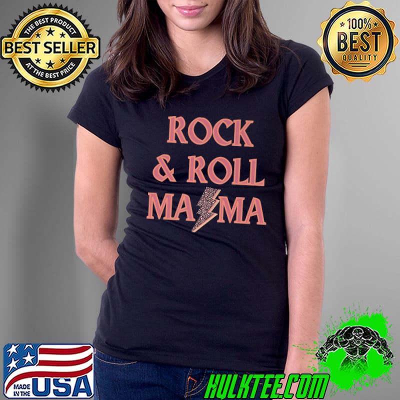 Rock&Roll Moms Casual Tee Lightening Bolt Rock n Roll Premium T-Shirt Ladies Tee Rock&Roll Moms Casual Tee Lightening Bolt Rock n Roll Premium T-Shirt Ladies Tee