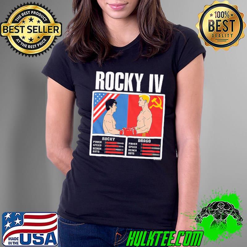 Rocky vs Drago Video Game Rocky IV Shirt Ladies Tee Rocky vs Drago Video Game Rocky IV Shirt Ladies Tee