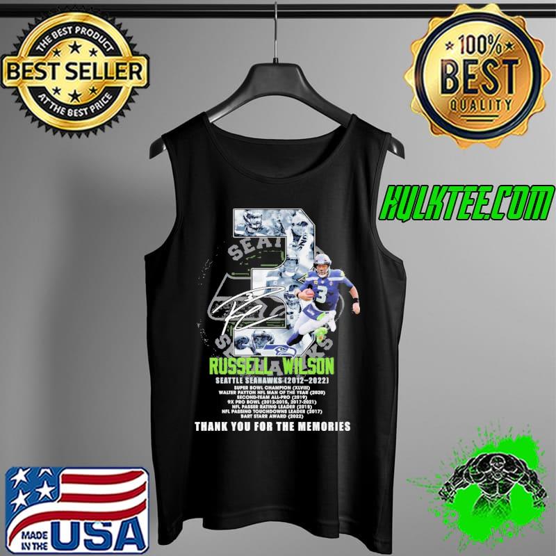 Russell wilson 3 seatle seahawks thank you for the memories signature Tank Top Russell wilson 3 seatle seahawks thank you for the memories signature Tank Top
