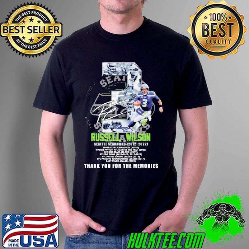 Russell wilson 3 seatle seahawks thank you for the memories signature Unisex Russell wilson 3 seatle seahawks thank you for the memories signature Unisex