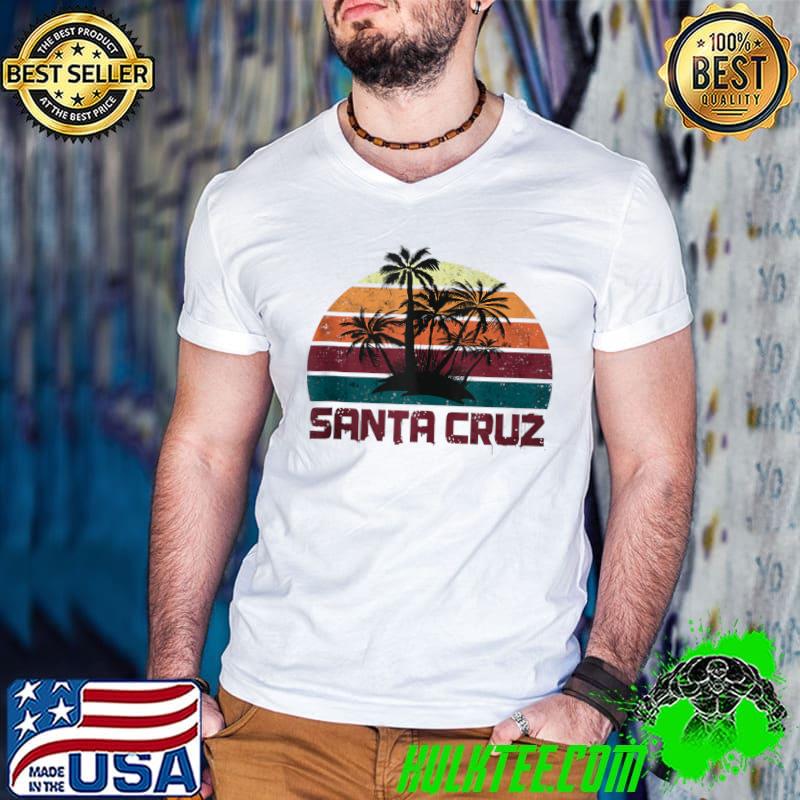 Santa Cruz CA Sunset Retro Vintage Santa Cruz California T-shirt