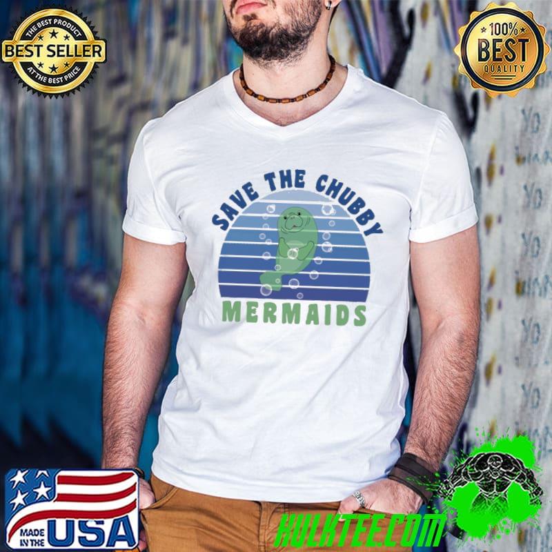 Save the chubby mermaids manatee and bubbles Guys V Neck Save the chubby mermaids manatee and bubbles Guys V Neck