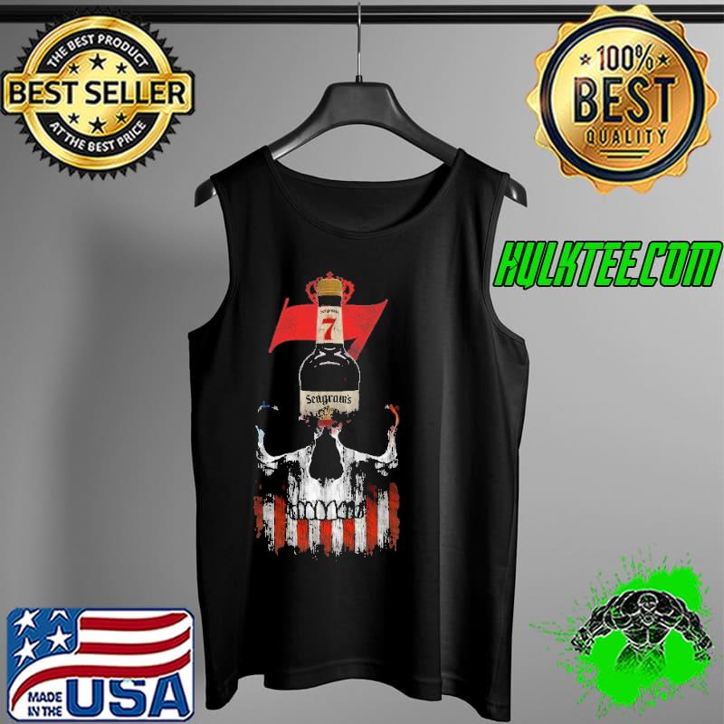 Seagram Skull American Flag Shirt Tank Top Seagram Skull American Flag Shirt Tank Top