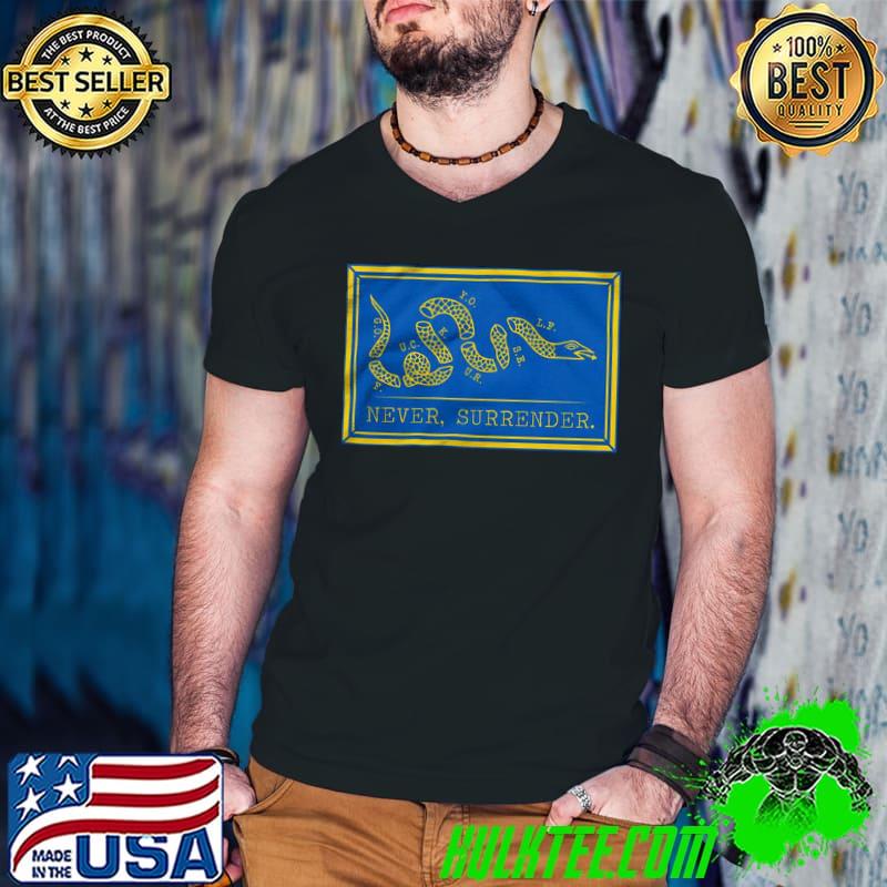 Snake never surrender vintage shirt