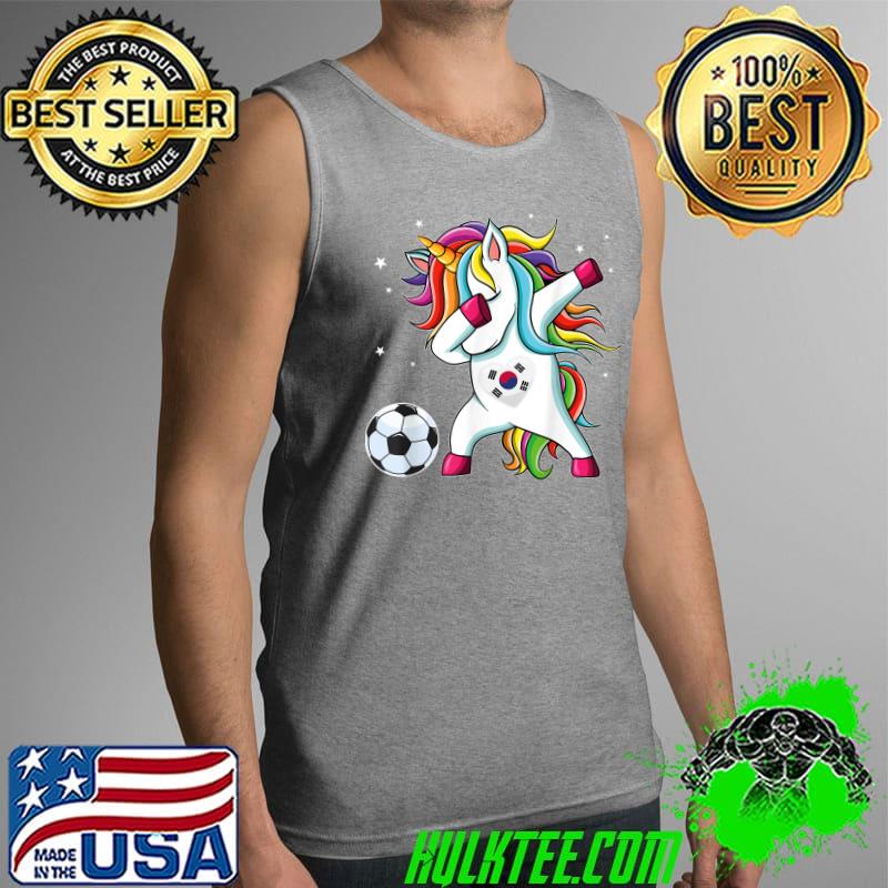 South Korea Dabbing Soccer Unicorn South Korean Fan T-Shirt Tank Top South Korea Dabbing Soccer Unicorn South Korean Fan T-Shirt Tank Top