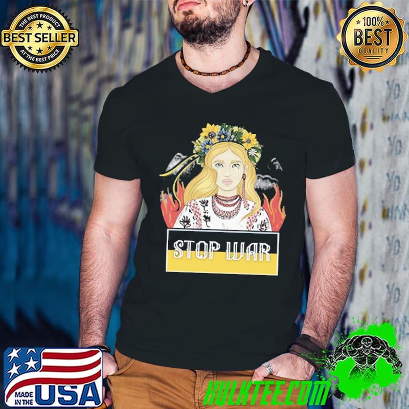 STOP WAR ART PURCHASED FROM KYIV UKRAINE ARTIST SHIRT