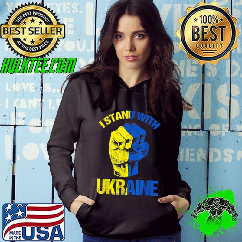 Support Ukraine I Stand With Ukraine Ukrainian Flag T-Shirt