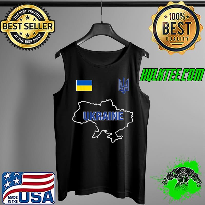 Ukraine 2022 National Football Team Soccer Ukrainian Fan T- Tank Top Ukraine 2022 National Football Team Soccer Ukrainian Fan T- Tank Top