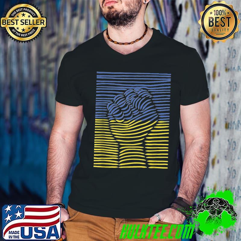 UKRAINE FLAG FIST STAND WITH UKRAINE UKRAINIAN COLOR T-Shirt Guys V Neck UKRAINE FLAG FIST STAND WITH UKRAINE UKRAINIAN COLOR T-Shirt Guys V Neck