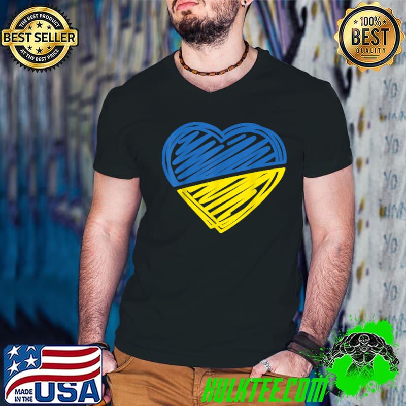 Ukraine Flag Ukrainian Love Ukraine Pride Heart T-Shirt Guys V Neck Ukraine Flag Ukrainian Love Ukraine Pride Heart T-Shirt Guys V Neck