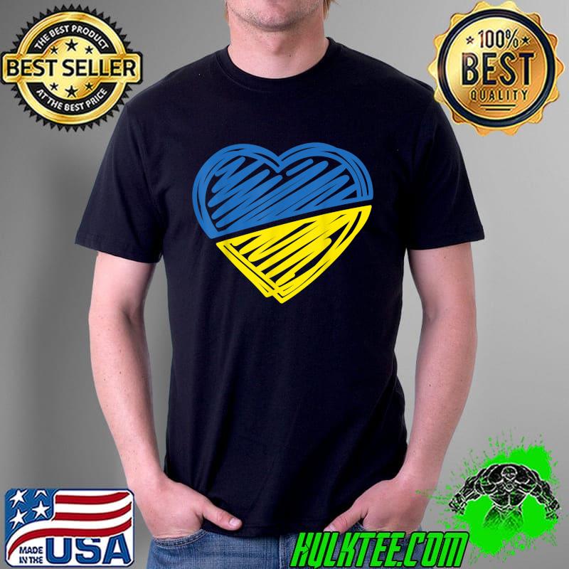 Ukraine Flag Ukrainian Love Ukraine Pride Heart T-Shirt Unisex Ukraine Flag Ukrainian Love Ukraine Pride Heart T-Shirt Unisex