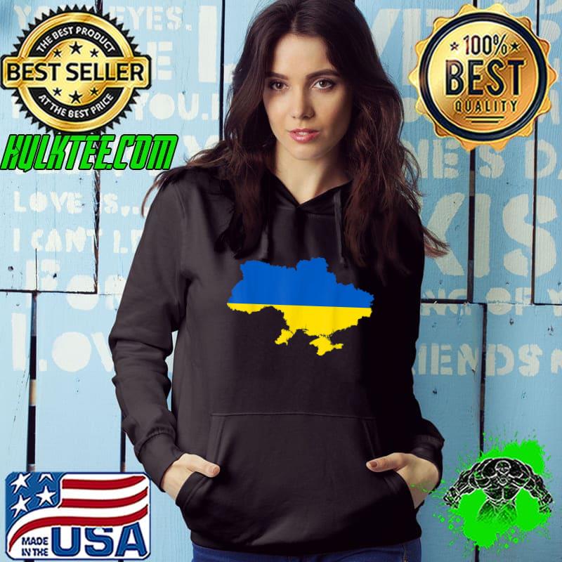 Ukraine Pride Vintage Style Retro-Feel Ukrainian Map Flag T-Shirt