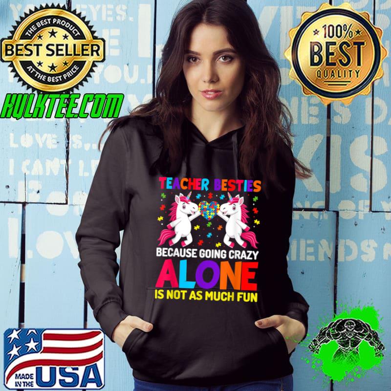 Unicorn Teacher Besties - Autism Awareness Autism Teacher T-Shirt