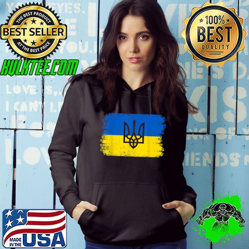 Vintage Ukraine Ukrainian National Flag Patriotic Ukrainians T-Shirt