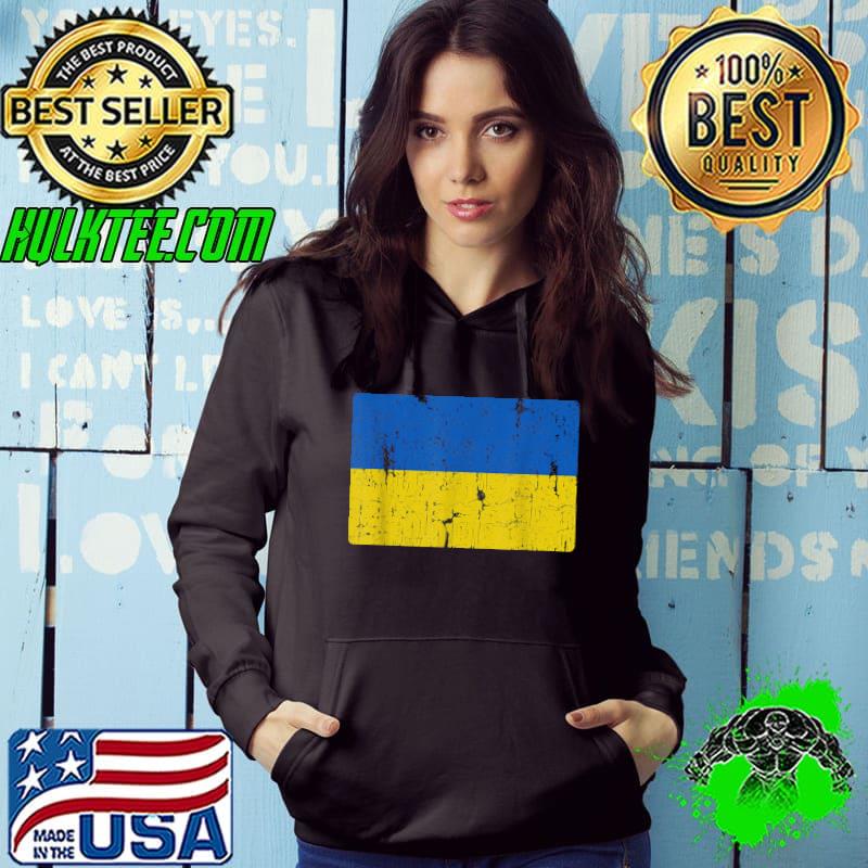 Vintage Ukrainian Flag Of Ukraine Retro Style Men Women Gift T-Shirt