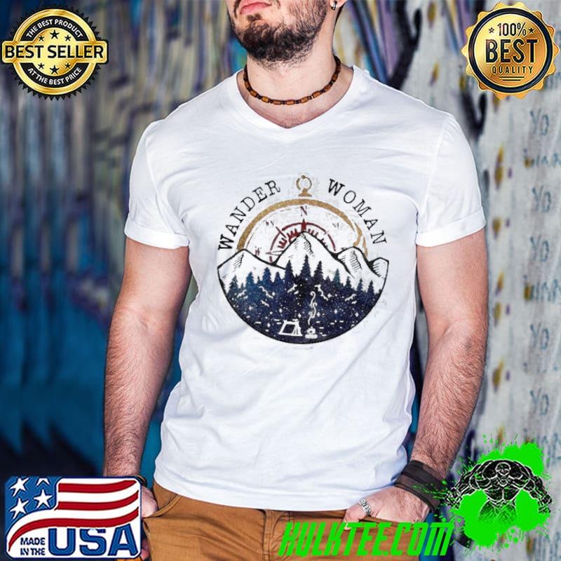 Wander woman mountain compass shirt