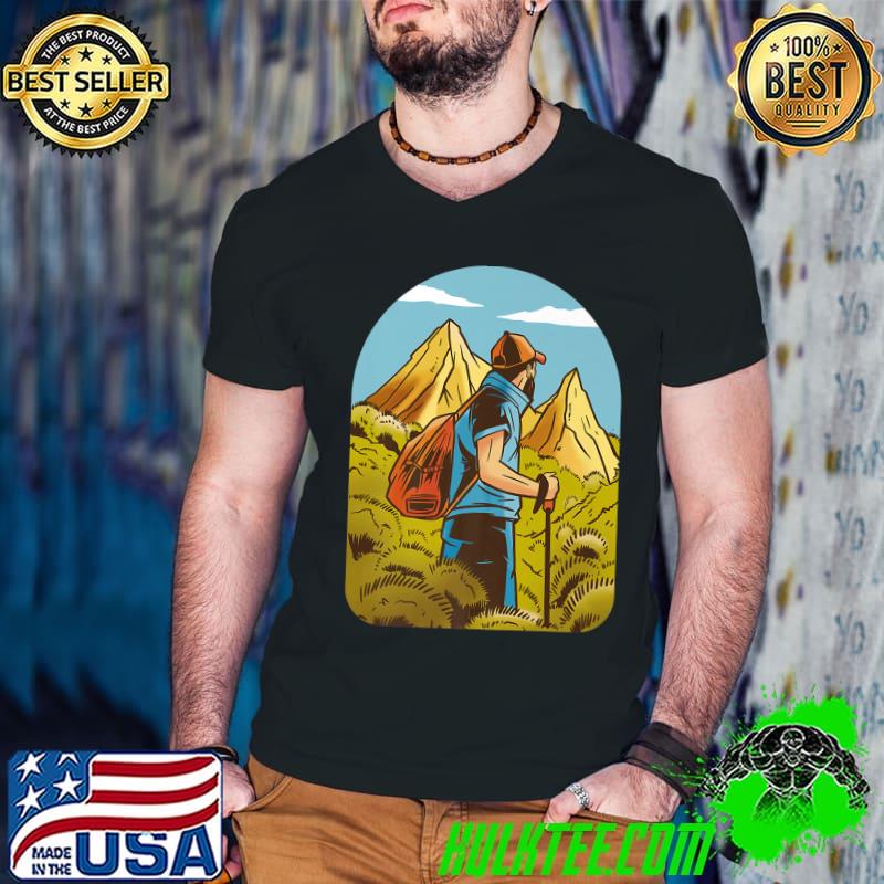 Wild Forest Travel Nature Mountain Hiker Hiking Premium T-Shirt