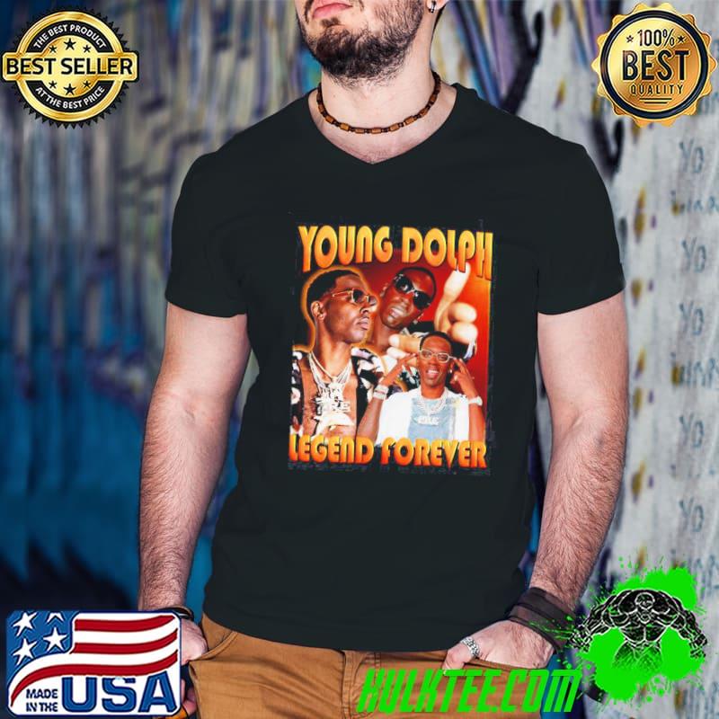 Young dolph bootleg vintage retro wave legend forever shirt