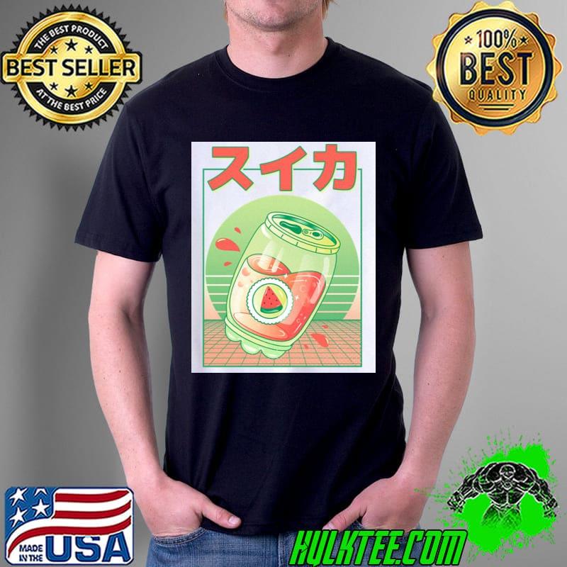 90s japanese watermelon soda vaporwave aesthetic shirt