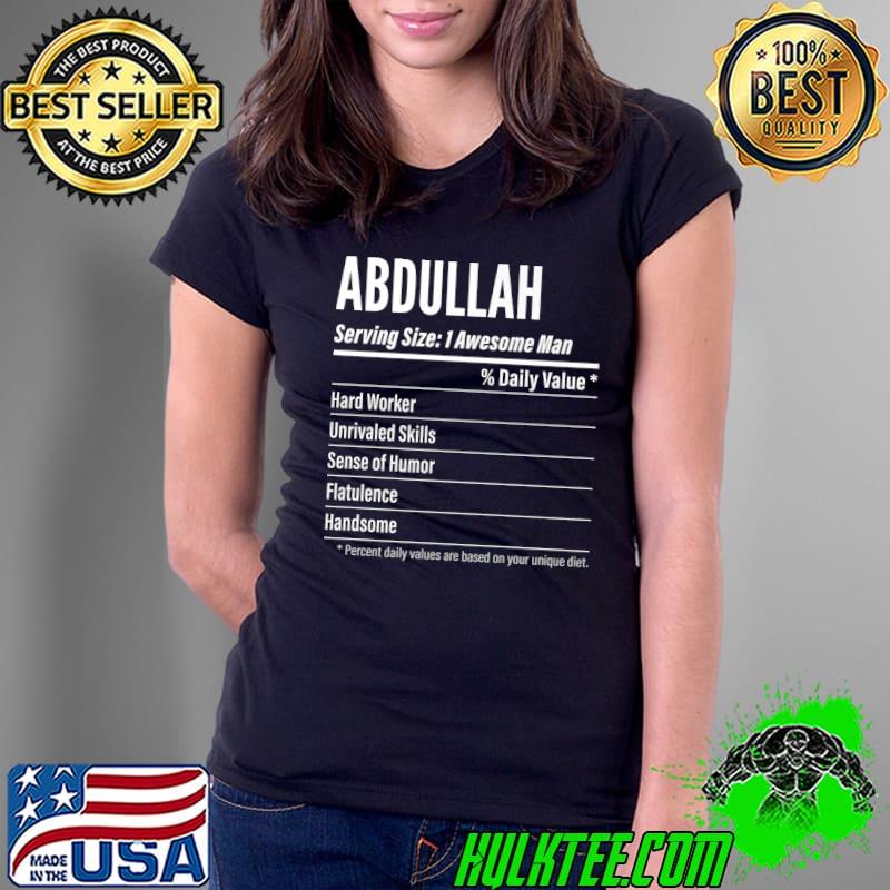 Abdullah Serving Size, Nutrition Label Calories Premium T-Shirt Ladies Tee Abdullah Serving Size, Nutrition Label Calories Premium T-Shirt Ladies Tee