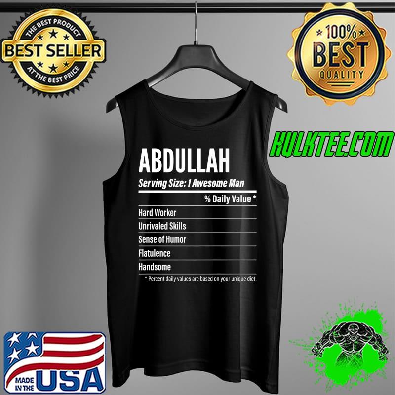 Abdullah Serving Size, Nutrition Label Calories Premium T-Shirt Tank Top Abdullah Serving Size, Nutrition Label Calories Premium T-Shirt Tank Top