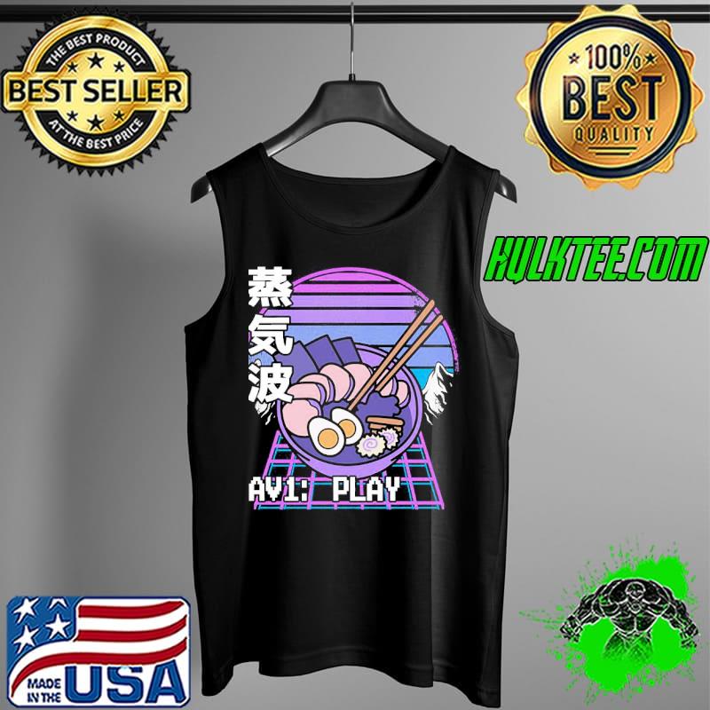 Aesthetic ramen 90s retrowave sunset pastel goth Tank Top Aesthetic ramen 90s retrowave sunset pastel goth Tank Top