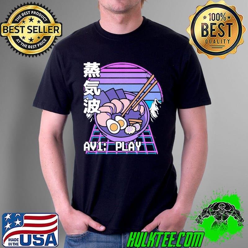 Aesthetic ramen 90s retrowave sunset pastel goth shirt Aesthetic ramen 90s retrowave sunset pastel goth shirt
